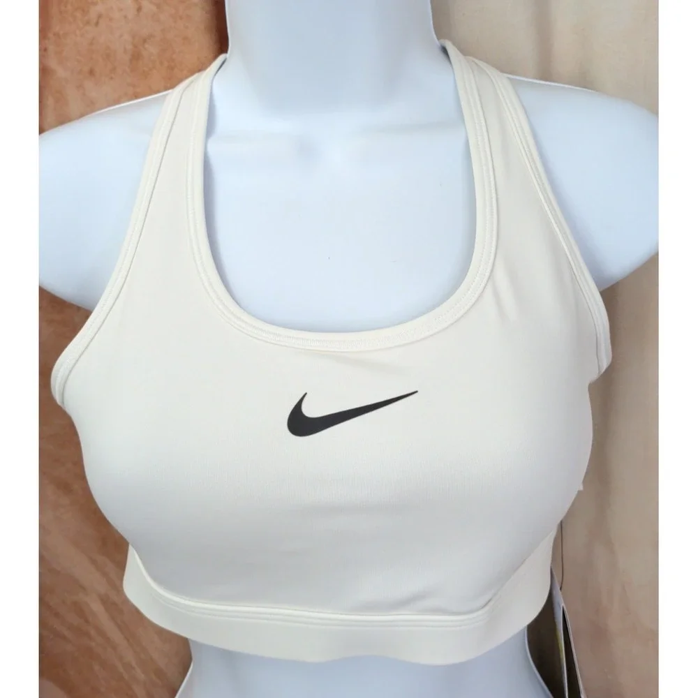 Nike Sports Swoosh Bra White